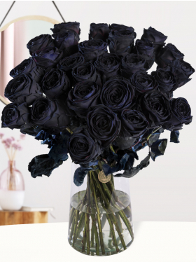 30 zwarte rozen