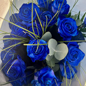 Klantfoto - blauwe rozen