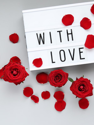 Romantische rode rozen