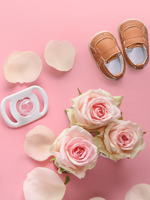 Gender reveal met rozen Gender reveal met rozen